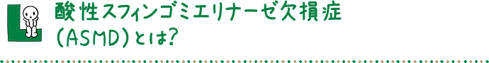 酸性スフィンゴミエリナーゼ欠損症（ASMD）とは？